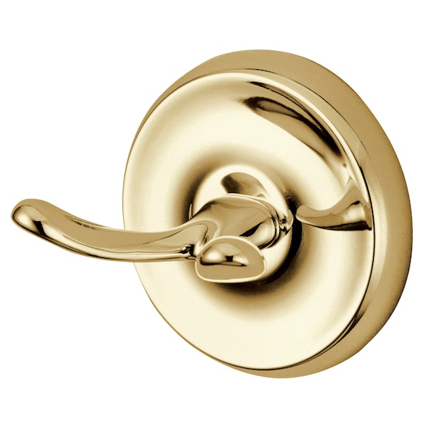 Classic Robe Hook, Polished Brass